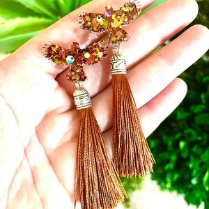 Acrylic Eagle Tassel Earrings